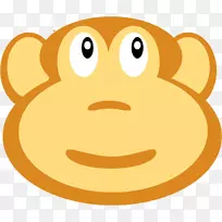 猴子动画剪贴画-猴子