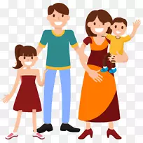 家庭笑脸爸爸剪贴画-妈妈