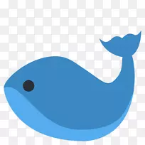 Emojipedia驼背鲸蓝鲸