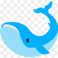 鲸目鲸鱼表情符号海洋剪贴画-鲸鱼
