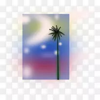 沙滩剪贴画-棕榈