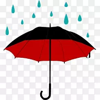 雨伞惠灵顿靴夹艺术-雨