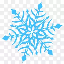 雪花剪贴画-雪花