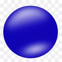 圆形蓝色球夹艺术-蓝色
