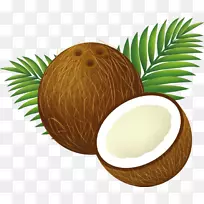 椰子水椰奶夹艺术-椰子