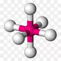 八面体分子几何分子VSEPR理论八面体三维