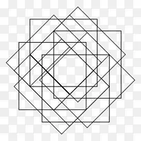 正方形神圣几何图案-几何