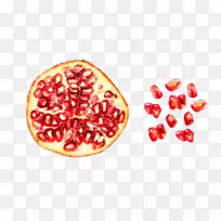 石榴葡萄柚食品配色方案石榴