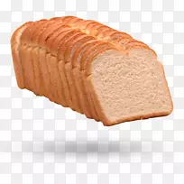 白面包，烤面包，面包