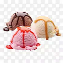 巧克力冰淇淋奶昔软糖冰淇淋圆锥形冰淇淋