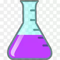 化学实验室烧瓶夹艺术液