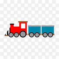 玩具火车和火车组绘图夹艺术.复古