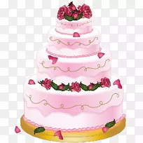 婚礼蛋糕层蛋糕生日蛋糕和纸杯蛋糕剪贴画婚礼蛋糕
