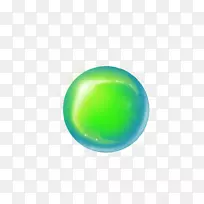 绿色绿松石球圆大理石