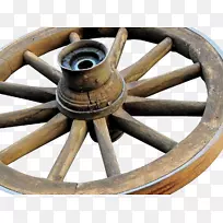 轮辐式货车木车轮