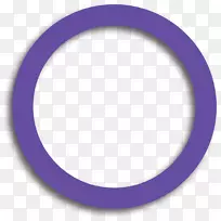 紫色圆椭圆符号