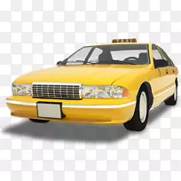 出租车约翰韦恩机场草地机场黄色出租车摄影-出租车