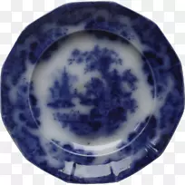 盘子餐具钴蓝盘-特色