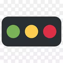 交通灯电脑图标表情符号-红绿灯