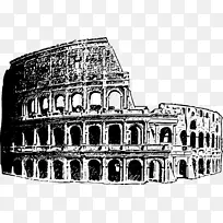 罗马历史中心剪贴画-竞技场