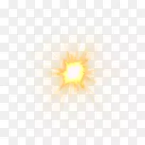 阳光天空黄色桌面壁纸-阳光
