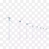 风电场风力发电机能风车-风车