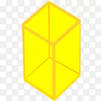 黄色立方体剪贴画-立方体