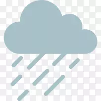 表情符号雨云短信剪辑艺术-雨