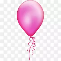 气球剪贴画.粉红色气球