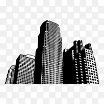 高层建筑材料剪贴画-摩天大楼