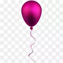 紫红色气球
