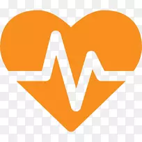 计算机图标保健脉搏心脏心电图.医学