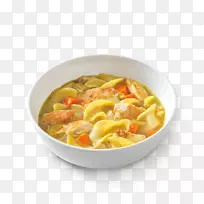 鸡汤，意大利面，色拉，面条和公司汤