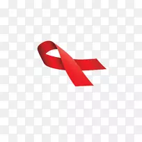 世界艾滋病日红丝带艾滋病毒阳性者-红丝带