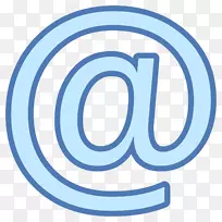 电子邮件签名处的计算机图标符号-符号