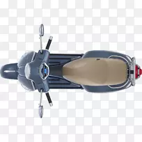 Vespa GTS滑板车Piaggio车顶视图