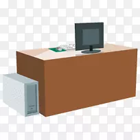 桌上电脑桌-办公桌