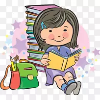 学校卡通剪贴画-档案袋