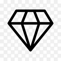 计算机图标钻石宝石戒指剪贴画.钻石形状