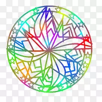 圆对称球区图案-幻环