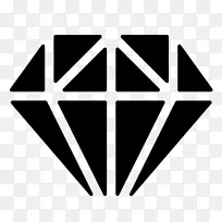 钻石计算机图标符号.钻石形状