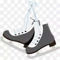冬季奥运会滑冰冰上冰球剪贴画冰上溜冰鞋