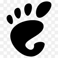 GNOME基金会徽标linux桌面环境-足迹
