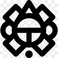 墨西哥符号计算机图标Aztec-aztec