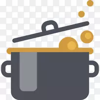 火锅煮沸食物煮锅