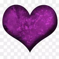 紫心紫红色剪贴画.紫色
