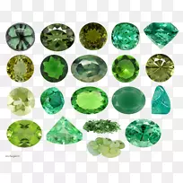 宝石色绿色宝石
