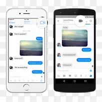 iphone facebook信使视频电话即时通讯
