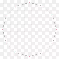 十四角正多边形三角形圆-多边形