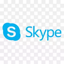 Skype标志微软品牌电脑软件-skype